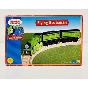Thomas Wooden Railway Flying Scotsman Engine Tenders Character Card & Box LN